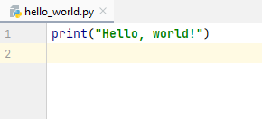 First program