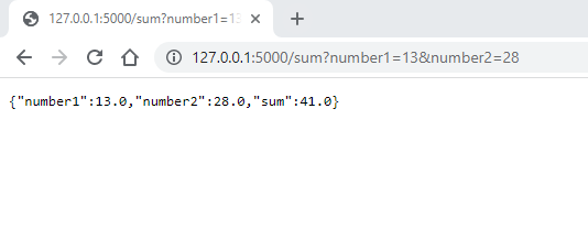 JSON response in a browser window
